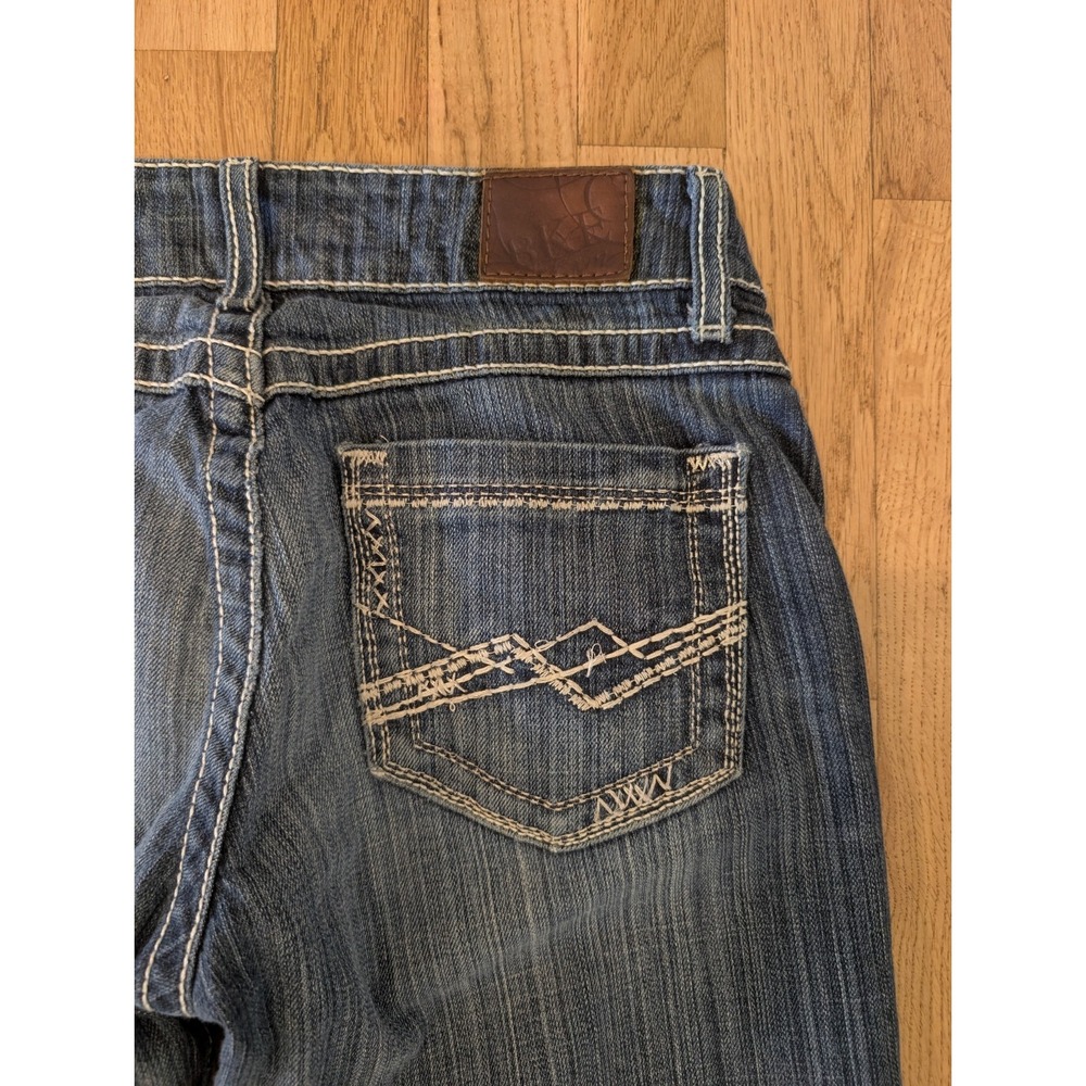 BKE Buckle Culture Low Rise Boot Cut Stretch Denim Jeans Women's Size 28 /30.5 - Picture 12 of 13